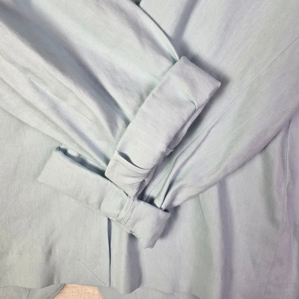 J.‎ Jill Love Linen Sea Glass Blue Blazer Jacket XL NWT 265251
